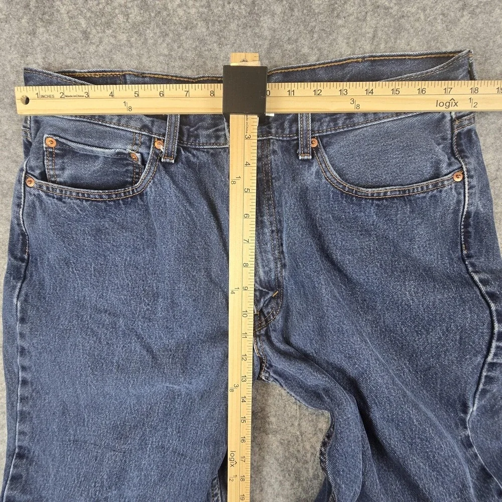 Levi's 550 Jeans Mens 38x29 Blue Relaxed Tapered Denim Zip Fly Medium Wash‎